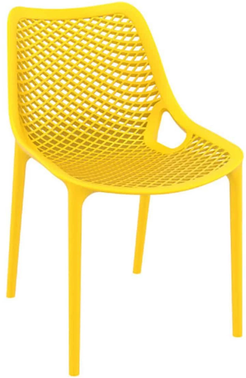 Καρέκλα Air Yellow 20-0319 50Χ60Χ82 cm Siesta Σετ 4τμχ