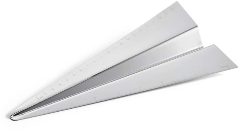 Χάρακας Airplane 105023 25,4x10,16cm Silver Philippi Ανοξείδωτο Ατσάλι