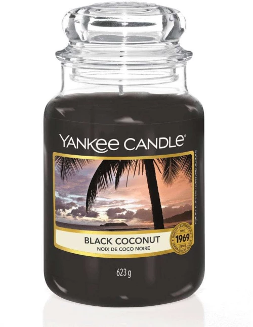 Κερί Αρωματικό Σε Βάζο Black Coconut 1254003Ε Large Black Yankee Candle Κερί