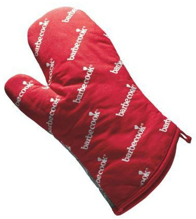 Γάντι Κουζίνας BC-ACC-7096 28cm Red Barbecook 100% Βαμβάκι