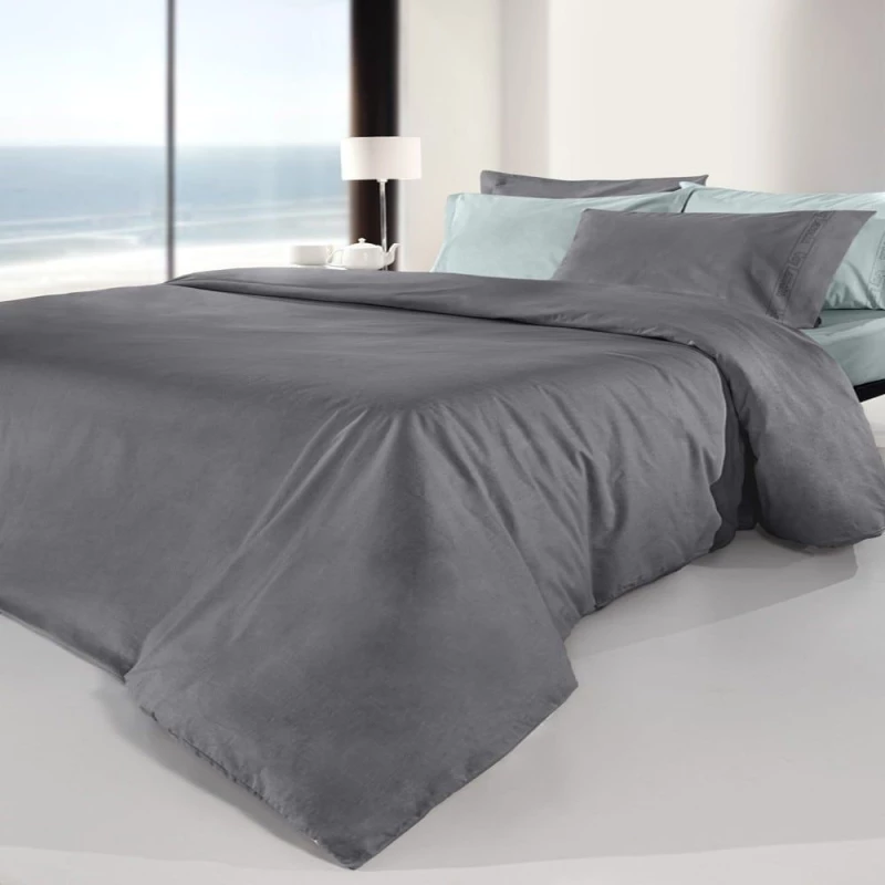 Σεντόνι Color Plus Με Λάστιχο Anthracite Guy Laroche Ημίδιπλο 120x232cm 100% Βαμβακερό Περκάλι
