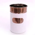 Θήκη Εργαλείων Μαγειρικής 014.KG0317 12x18cm White-Bronze Μέταλλο