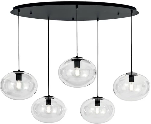 Φωτιστικό Οροφής Κρεμαστό I-Galaxy-S5 E27 150x119,5x78,5cm Black Luce Ambiente Design