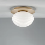 Φωτιστικό Οροφής - Πλαφονιέρα I-Ripple-PL20-Oro E27 17x20cm Gold Luce Ambiente Design