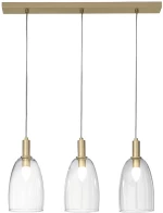 Φωτιστικό Οροφής - Ράγα I-Brandy-S3 E14 150x72x14cm Gold Luce Ambiente Design