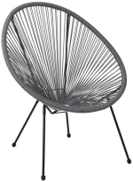 Πολυθρόνα Acapulco Ε245,4 Grey Σετ 2τμχ