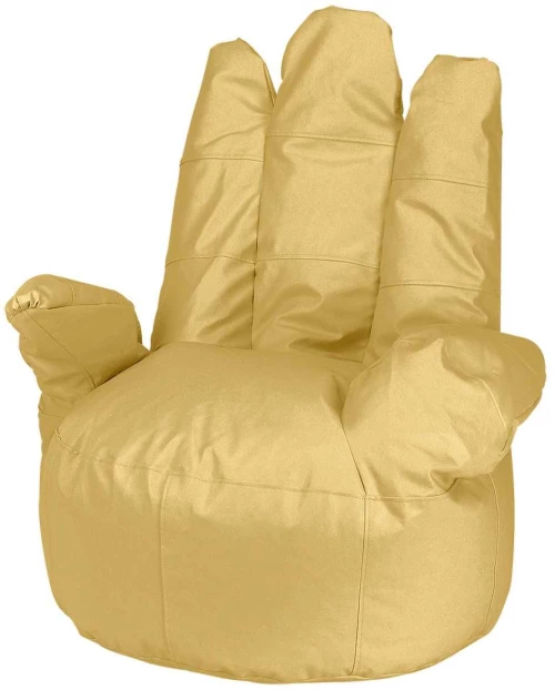 Πουφ Hando Yellow 74X70X80