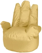 Πουφ Hando Yellow 74X70X80