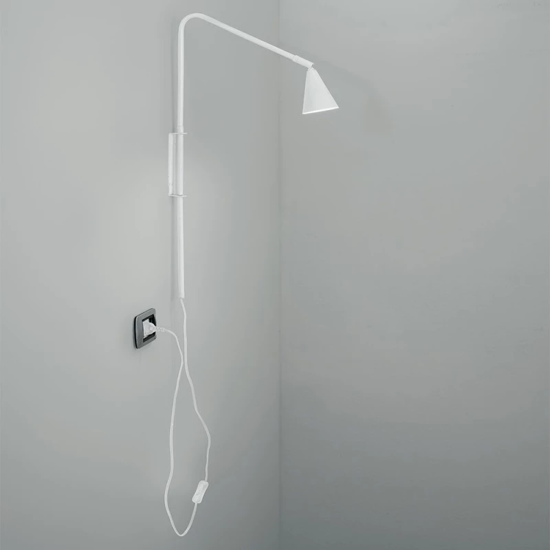 Φωτιστικό Τοίχου - Απλίκα I-Enea-AP1-BCO GU10 69,5x37,7x9cm White Luce Ambiente Design