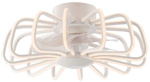 Ανεμιστήρας Οροφής Με Φως LED-Grecale-W-INT 8470lm CCT 50x20,7cm White Intec Διάμετρος 50cm