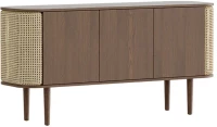 Μπουφές Treasures Venetian Cane 5775C5774-3 150x43x75cm Dark Oak-Beige Umage Polyester,Ξύλο,Ατσάλ