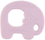 Μασητικό Ελέφαντας N875271 9x0,8x7cm Σιλικόνης Lila Nattou Σιλικόνη