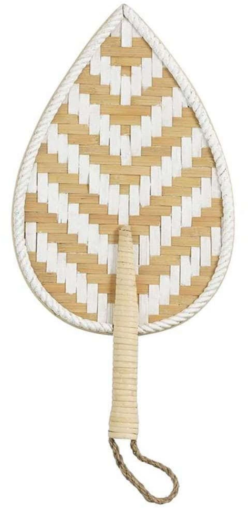 Διακοσμητικό Επιτοίχιο Φύλλο 02.1125515 53cm Natural-White Ψάθα