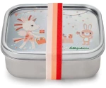 Φαγητοδοχείο Happy Lena LI84468 Με Ελαστικό Ιμάντα 17x13x7cm Ανοξείδωτο Grey Lilliputiens Ανοξείδωτο Ατσάλι
