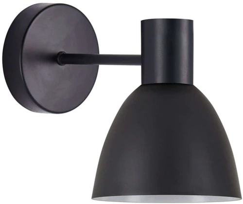 Φωτιστικό Τοίχου - Απλίκα Adept 77-8317 16x25x23cm 1xE27 60W Black Homelighting