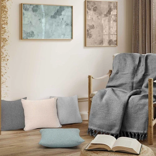 Ριχτάρι Vorm Anthracite Madi Τριθέσιο 190x300cm 100% Βαμβάκι