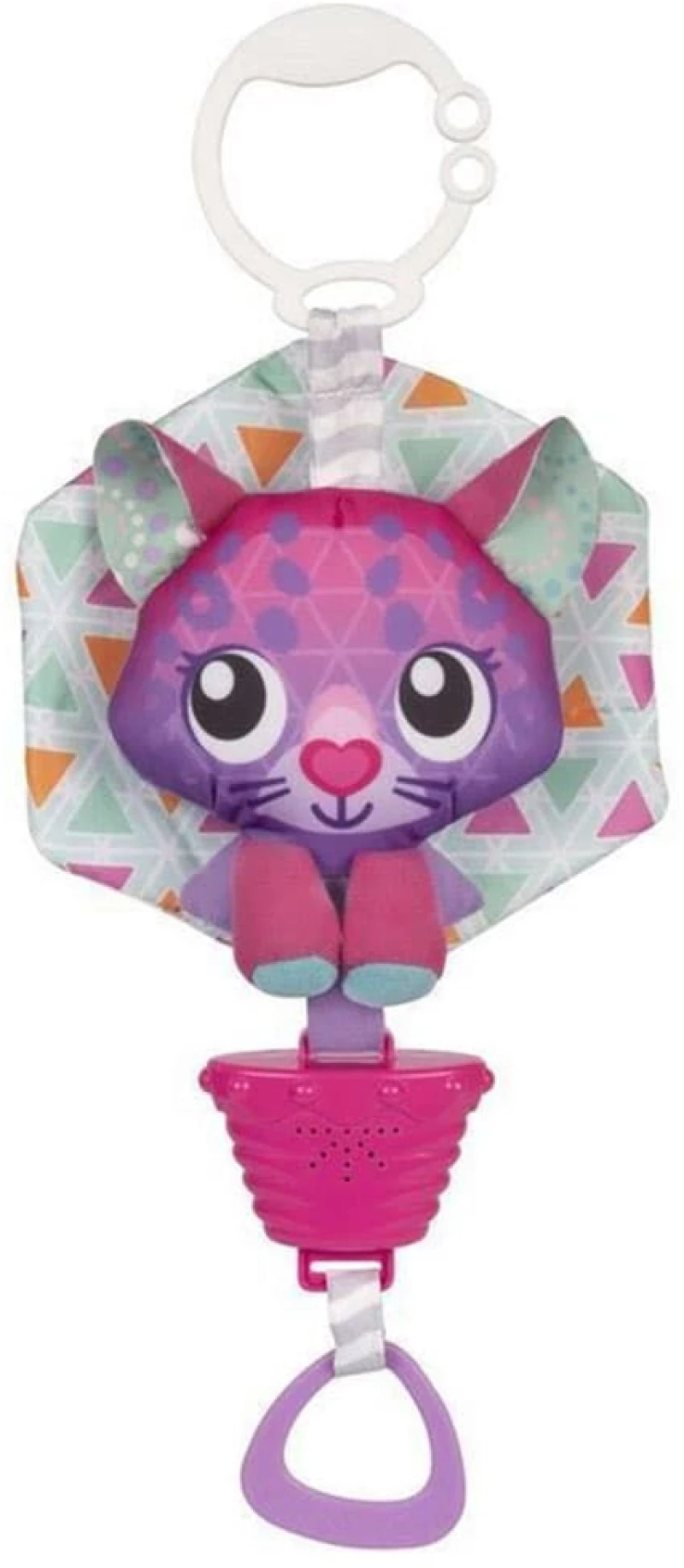 Κρεμαστό Παιχνίδι Καροτσιού Με Ήχους Polar Pals Musicak Pullstring Cat 0188321 0+ Μηνών Multi Playgro