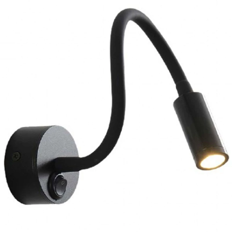 Φωτιστικό Τοίχου 43040-BL 7x38cm Led 250lm 3W 3000K Black Inlight