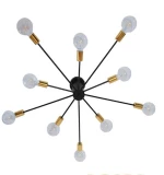 Φωτιστικό Οροφής - Πλαφονιέρα Olinda 01244 Black GloboStar Μέταλλο