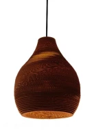 Φωτιστικό Οροφής 3D Mykonos 01292 Brown GloboStar Χαρτί