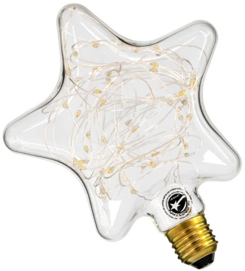 Λαμπτήρας Led Deco Star 99224 DSC125 E27 2W 160lm Clear GloboStar 2W