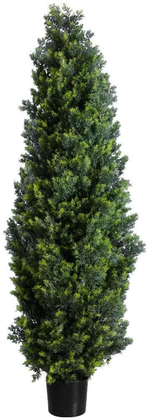 Τεχνητό Δέντρο Cypressus Leylandii 20155 Φ40x150cm Beige-Green GloboStar Πολυαιθυλένιο,Ξύλο