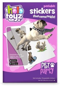 Αυτοκόλλητα Τοίχου Pet Party (Σετ 10Τμχ) HTST100PetParty Multi HoloToyz