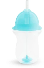 Ποτήρι Βρεφικό Με Καλαμάκι Tip & Sip Cup 296ml Blue Munchkin 296ml Πλαστικό