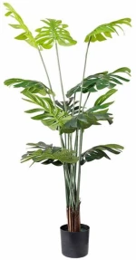 Τεχνητό Δέντρο Monstera NP6314_155_22 Ύψος 155cm Green New Plan Πλαστικό, Ύφασμα