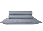 Σεντόνι Essential 24 Grey Kentia Μονό 160x270cm 100% Πενιέ Βαμβάκι