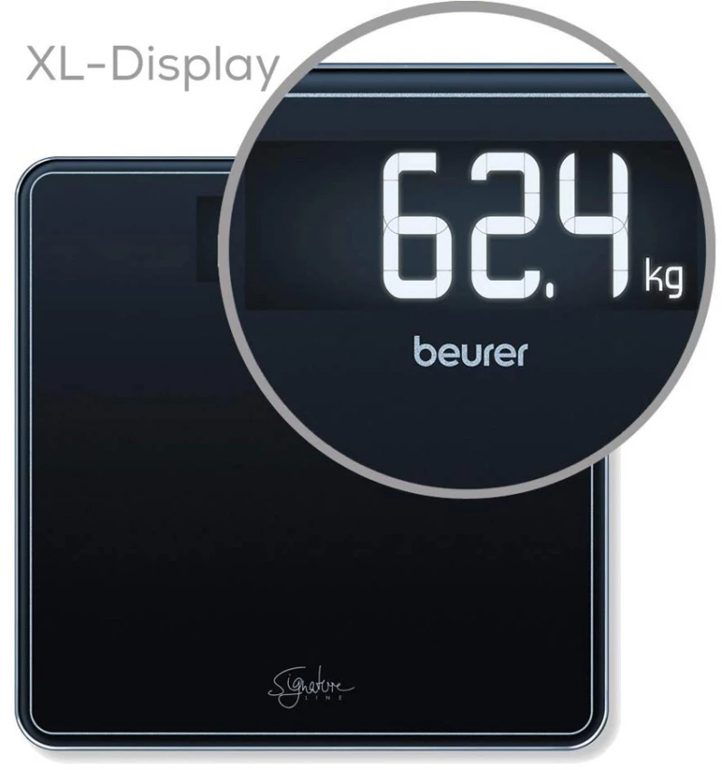 Beurer - GS 400 Bathroom Scale Glass ( Black ) - 5 Year warranty / Home and Kitchen