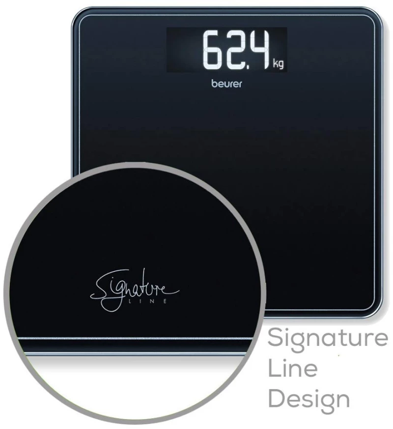 Beurer - GS 400 Bathroom Scale Glass ( Black ) - 5 Year warranty / Home and Kitchen