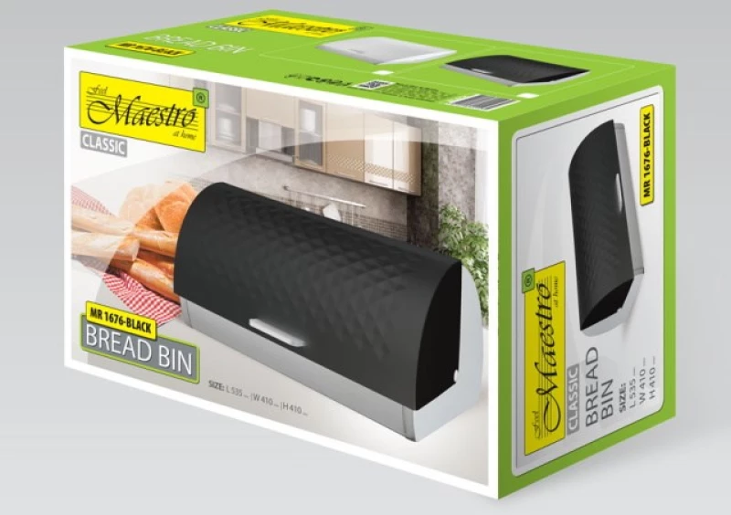 Maestro breadbox black MR-1676