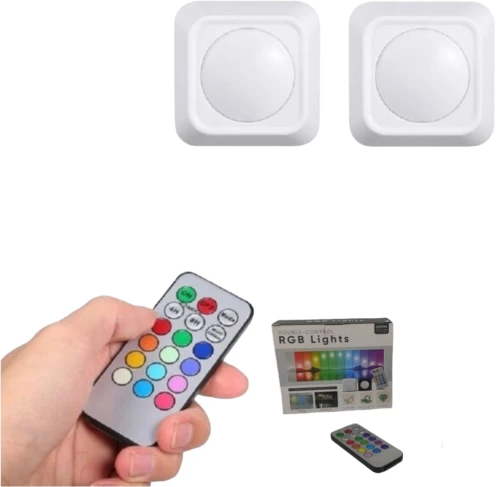 Φωτιστικά led rgb με τηλεχειριστήριο