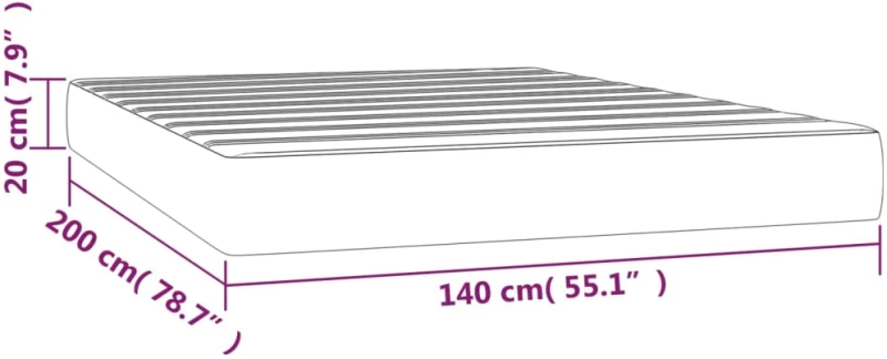 ΣΤΡΩΜΑ ΜΕ POCKET SPRINGS ΡΟΖ 140X200X20 ΕΚ. ΒΕΛΟΥΔΙΝΟ 347813