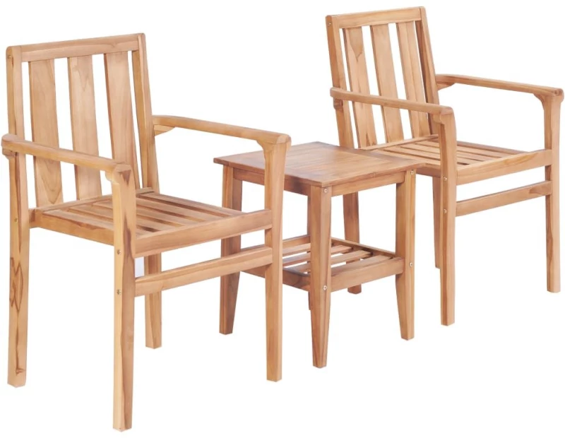 ΣΕΤ ΕΠΙΠΛΩΝ BISTRO 3 ΤΕΜΑΧΙΩΝ ΑΠΟ ΜΑΣΙΦ ΞΥΛΟ TEAK 44736