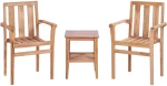 ΣΕΤ ΕΠΙΠΛΩΝ BISTRO 3 ΤΕΜΑΧΙΩΝ ΑΠΟ ΜΑΣΙΦ ΞΥΛΟ TEAK 44736