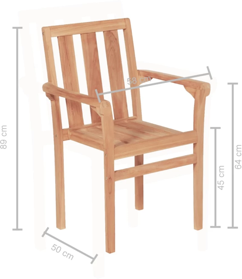 ΣΕΤ ΕΠΙΠΛΩΝ BISTRO 3 ΤΕΜΑΧΙΩΝ ΑΠΟ ΜΑΣΙΦ ΞΥΛΟ TEAK 44736