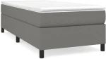 ΚΡΕΒΑΤΙ BOXSPRING ΜΕ ΣΤΡΩΜΑ ΣΚΟΥΡΟ ΓΚΡΙ 90X190 ΕΚ. ΥΦΑΣΜΑΤΙΝΟ 3144384