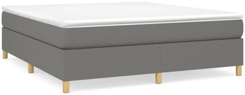 ΚΡΕΒΑΤΙ BOXSPRING ΜΕ ΣΤΡΩΜΑ ΣΚΟΥΡΟ ΓΚΡΙ 180X200 ΕΚ ΥΦΑΣΜΑΤΙΝ 3144539