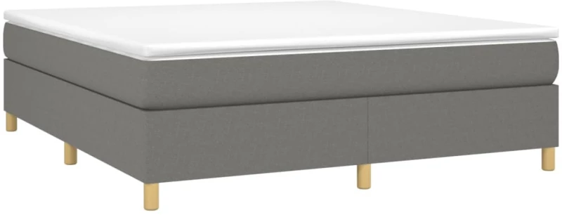 ΚΡΕΒΑΤΙ BOXSPRING ΜΕ ΣΤΡΩΜΑ ΣΚΟΥΡΟ ΓΚΡΙ 180X200 ΕΚ ΥΦΑΣΜΑΤΙΝ 3144539