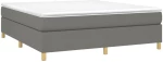 ΚΡΕΒΑΤΙ BOXSPRING ΜΕ ΣΤΡΩΜΑ ΣΚΟΥΡΟ ΓΚΡΙ 180X200 ΕΚ ΥΦΑΣΜΑΤΙΝ 3144539
