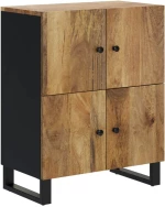 ΝΤΟΥΛΑΠΙ ΜΕ 4 ΠΟΡΤΕΣ 60 X 33 X 75 ΕΚ. ΑΠΟ ΜΑΣΙΦ ΞΥΛΟ ΜΑΝΓΚΟ 352920