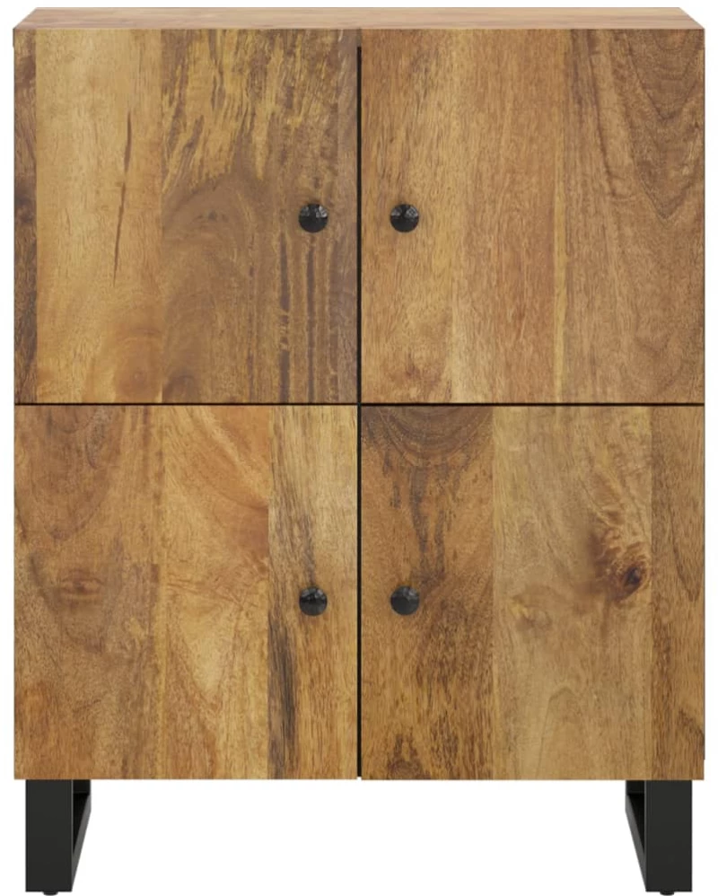 ΝΤΟΥΛΑΠΙ ΜΕ 4 ΠΟΡΤΕΣ 60 X 33 X 75 ΕΚ. ΑΠΟ ΜΑΣΙΦ ΞΥΛΟ ΜΑΝΓΚΟ 352920