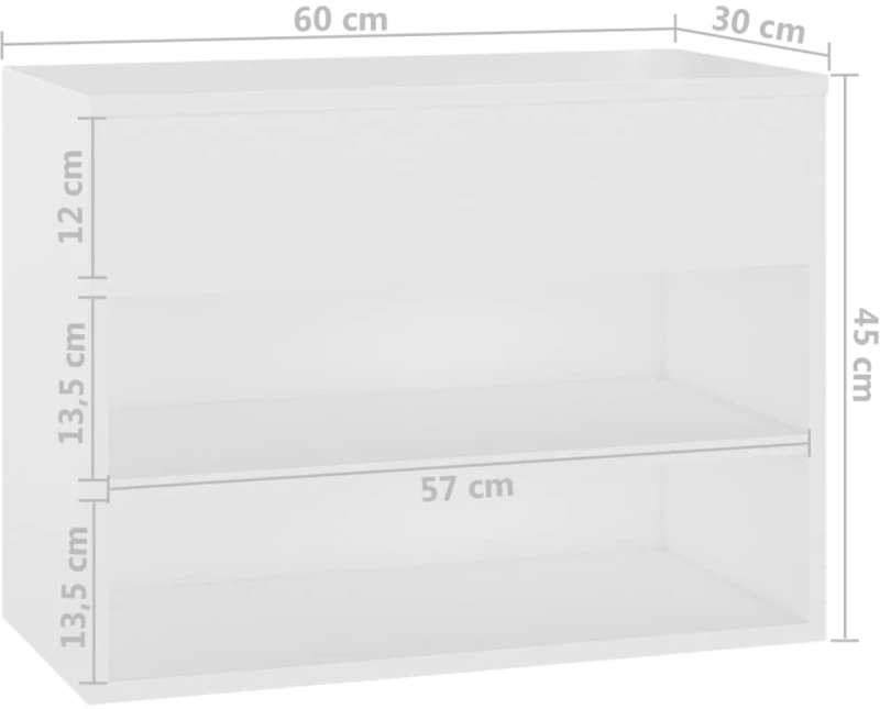 ΠΑΠΟΥΤΣΟΘΗΚΗ ΛΕΥΚΗ 60 X 30 X 45 ΕΚ. ΑΠΟ ΜΟΡΙΟΣΑΝΙΔΑ 808738