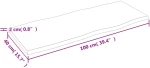 ΕΠΙΦΑΝΕΙΑ ΤΡΑΠΕΖΙΟΥ ΑΝ. ΚΑΦΕ 100X40X2 ΕΚ ΕΠΕΞ. ΜΑΣΙΦ ΞΥΛΟ ΔΡΥΟΣ 363947