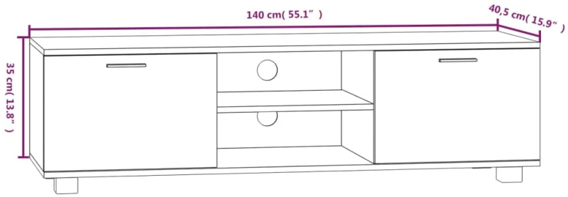 ΈΠΙΠΛΟ ΤΗΛΕΟΡΑΣΗΣ ΚΑΠΝΙΣΤΗ ΔΡΥΣ 140X40,5X35 ΕΚ. ΕΠΕΞ. ΞΥΛΟ 342626