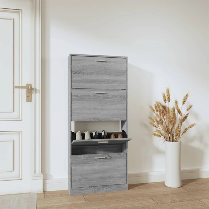 ΠΑΠΟΥΤΣΟΘΗΚΗ ΓΚΡΙ SONOMA 59X17X150 ΕΚ. ΑΠΟ ΕΠΕΞΕΡΓΑΣΜΕΝΟ ΞΥΛΟ 342524