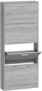 ΠΑΠΟΥΤΣΟΘΗΚΗ ΓΚΡΙ SONOMA 59X17X150 ΕΚ. ΑΠΟ ΕΠΕΞΕΡΓΑΣΜΕΝΟ ΞΥΛΟ 342524