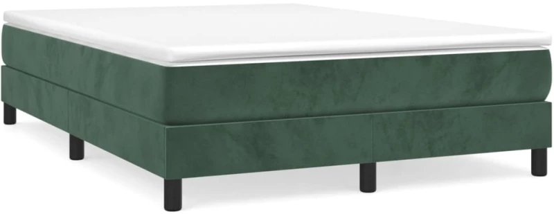 ΚΡΕΒΑΤΙ BOXSPRING ΜΕ ΣΤΡΩΜΑ ΣΚΟΥΡΟ ΠΡΑΣΙΝΟ 140X190ΕΚ. ΒΕΛΟΥΔΙΝΟ 3144330